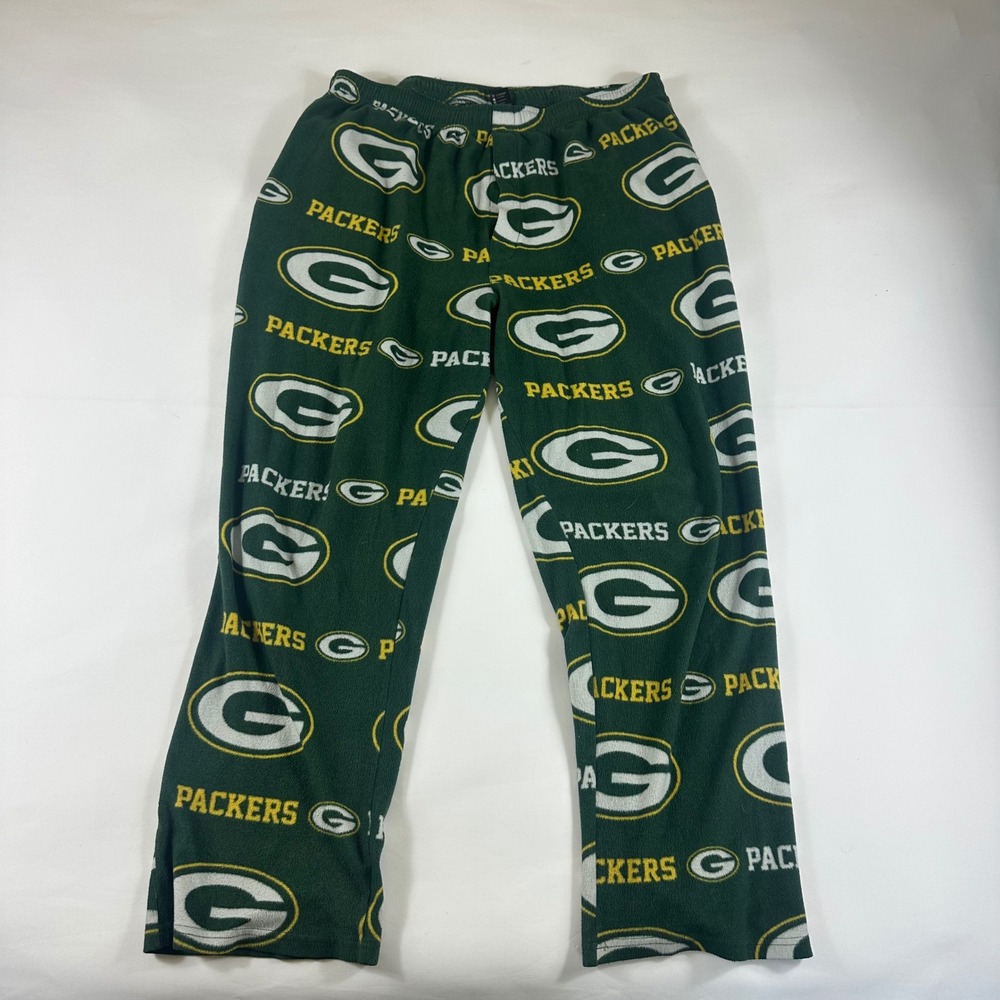 NFL Green Bay Packers Fleece Pajama Pants Lounge Sleepwear‎ Size L